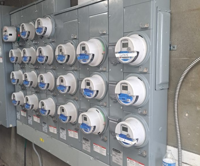 Electric meter and service conductors